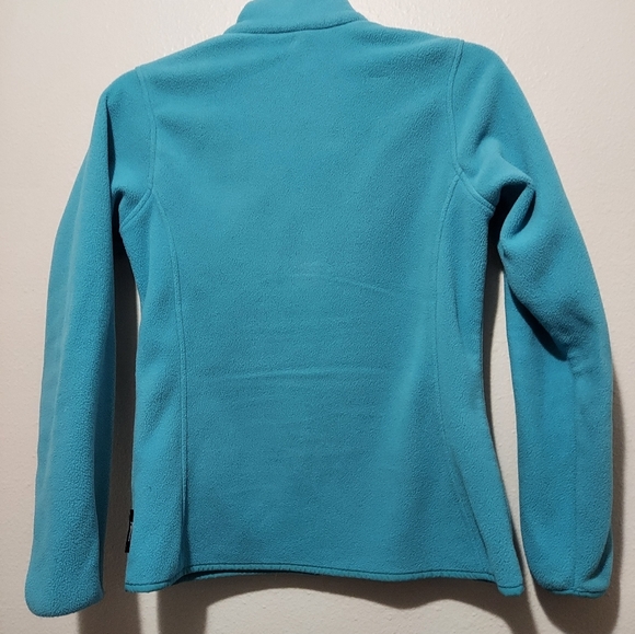 Columbia Robin's Egg Blue Womens Polartech Fleece Jacket  Size Small Full Zip - Picture 4 of 11